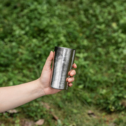 Boundless Voyage Titanium Double-Walled Beer Cup Ultralight Coffee Tea Juicy Cups for Home Outdoor Camping Picnic 300ml Crystallized Finish