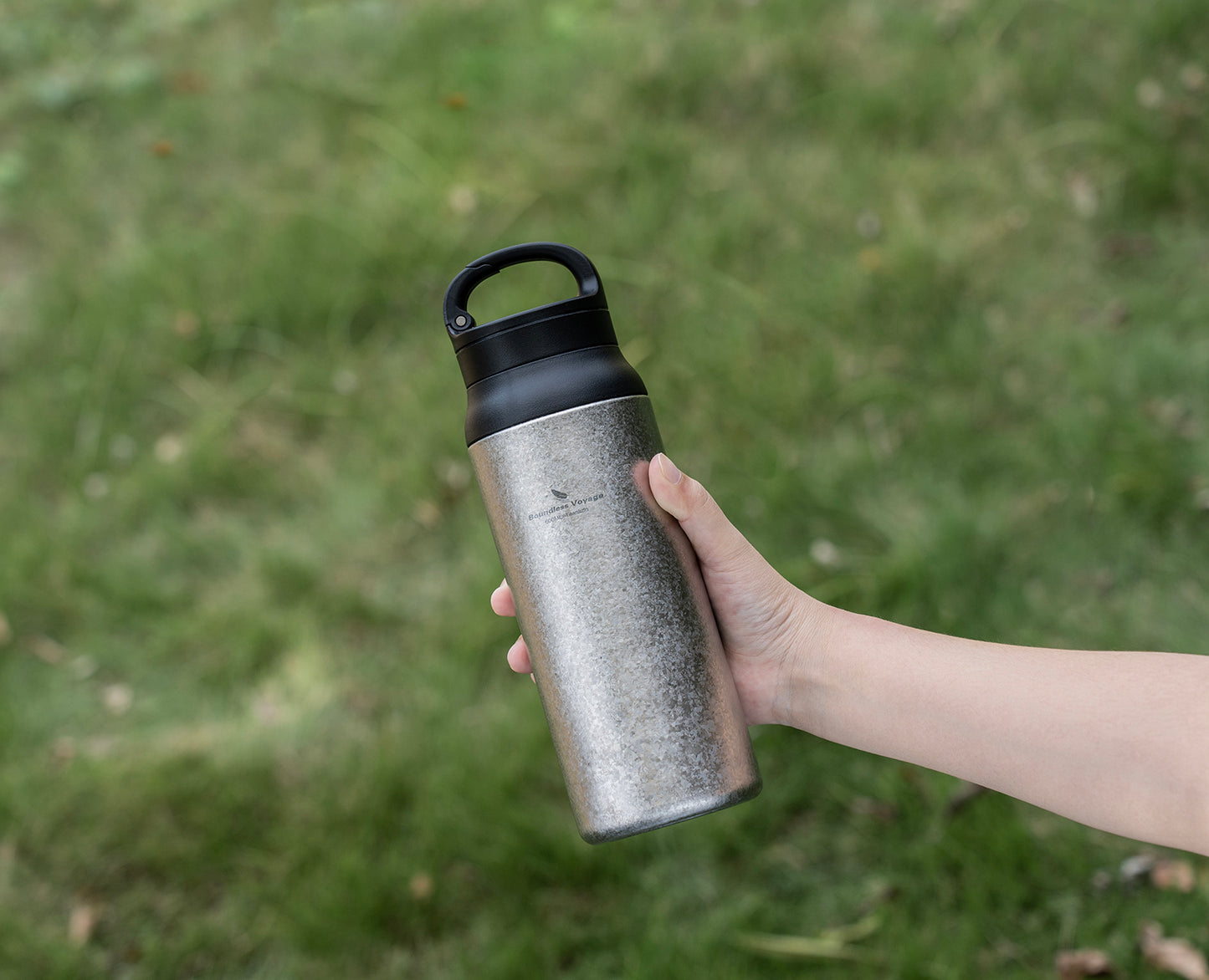 Boundless Voyage 600ml Titanium Double-Walled Cup with Lid – TA1 Insulated Travel Coffee & Tea Mug | Eco-Friendly, Portable & Reusable for Hot & Cold Beverages