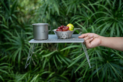 Boundless Voyage Titanium Folding Camping Table with Legs Outdoor Tableware Suitable for Picnic Camping Outdoor Hiking Ti2028C