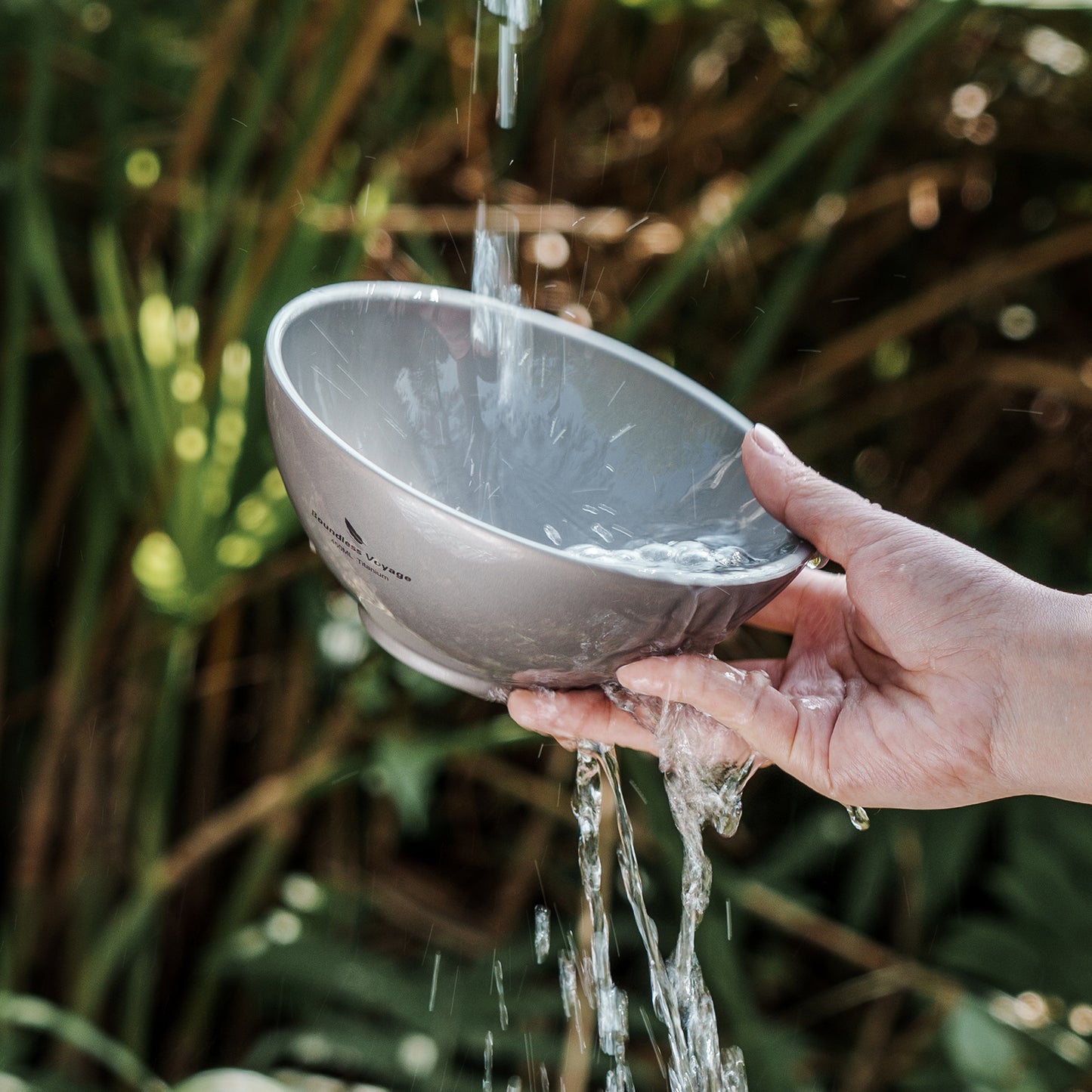 Boundless Voyage Titanium Double-Wall Bowl 220ml | Ultralight Insulated Camping Bowl | Portable Outdoor Tableware for Soup, Rice & Kids