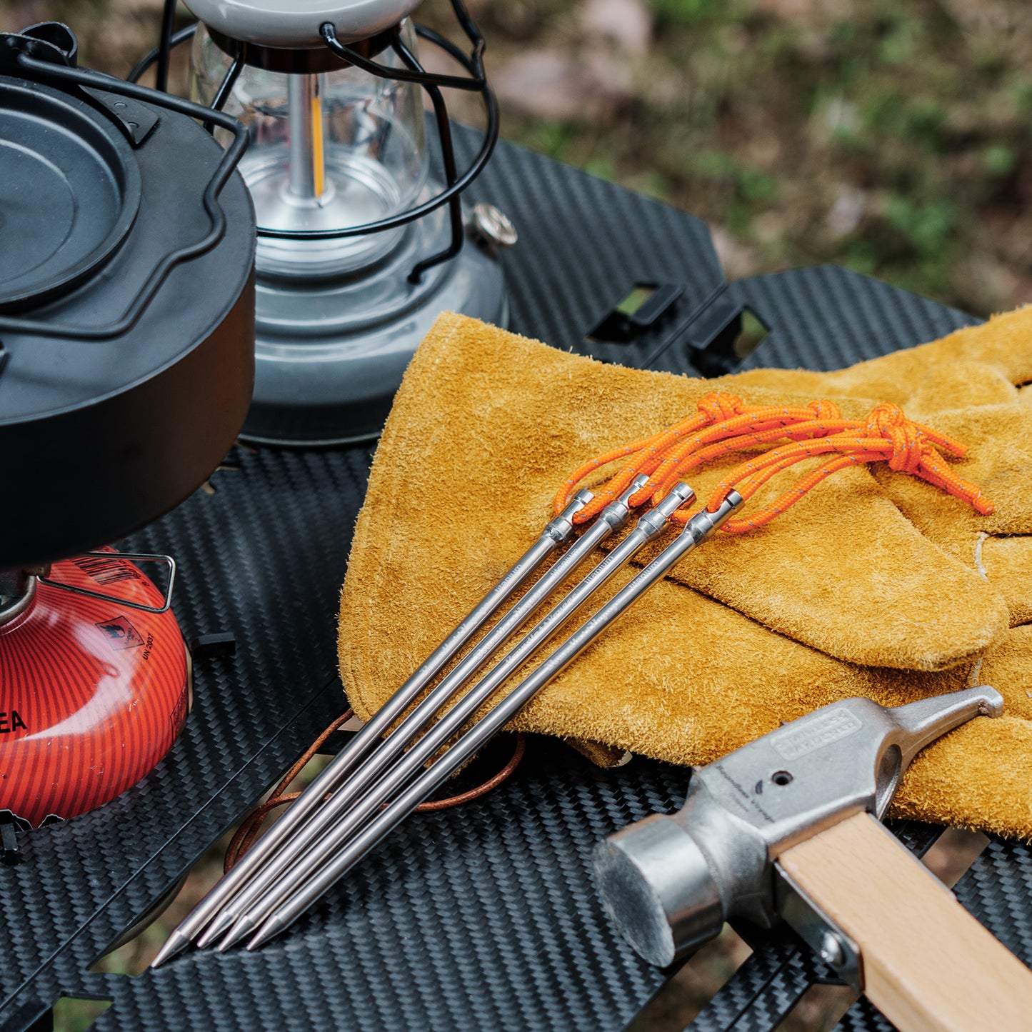 Boundless Voyage 8pcs TA1 Titanium Alloy Tent Pegs – Ultralight & Stable Camping Stakes for Hiking, Backpacking & Outdoor Use