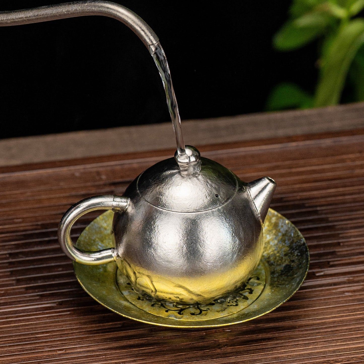 Boundless Voyage Titanium Tea Tray – Detachable Gongfu Tea Drain Tray with Water Storage for Home, Office & Travel