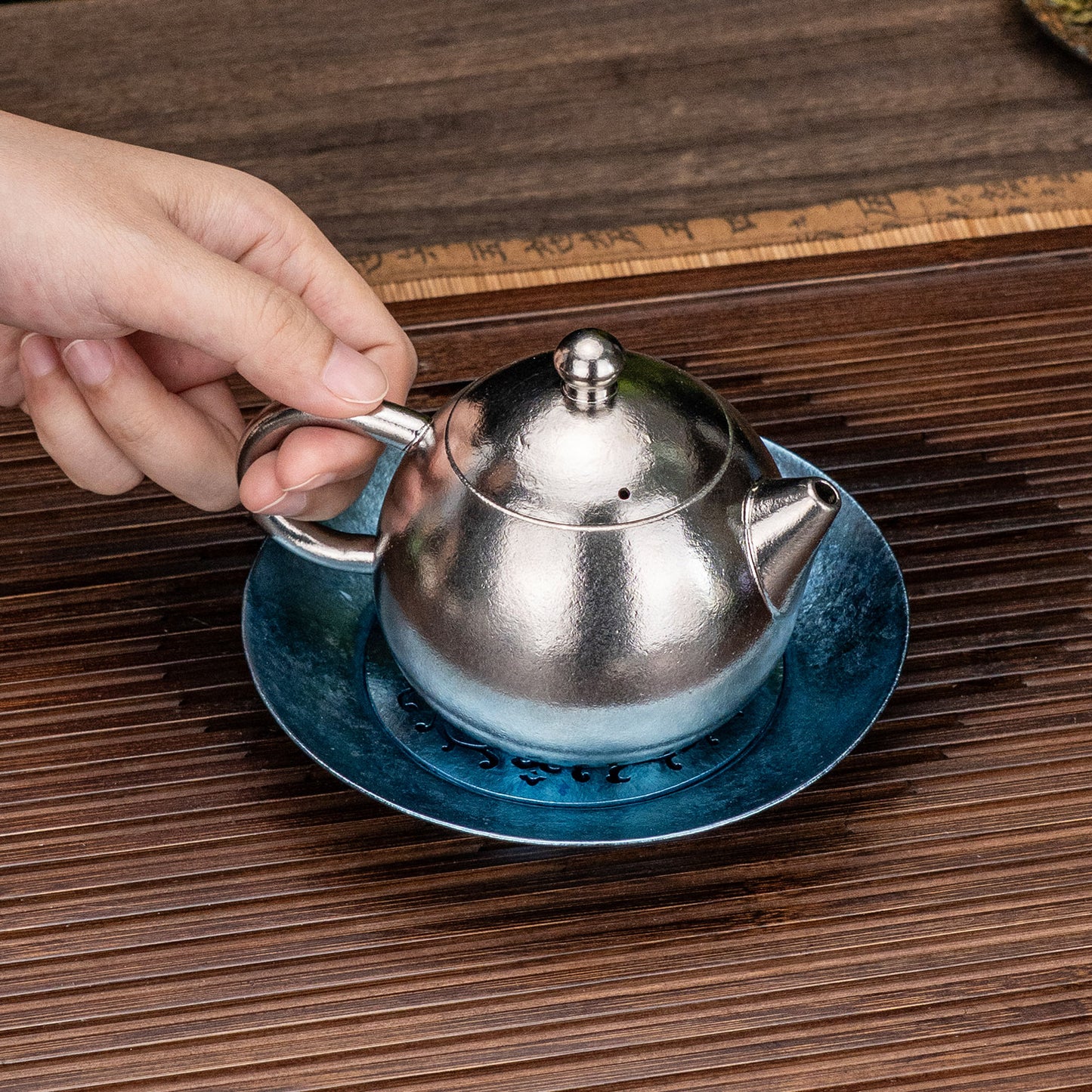 Boundless Voyage Titanium Tea Tray – Detachable Gongfu Tea Drain Tray with Water Storage for Home, Office & Travel
