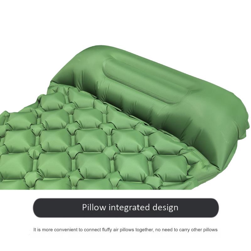 Ultralight Foot-Press Inflatable Sleeping Pad – Compact Waterproof Camping Air Mattress (800g, 2600cm³) for Solo Hiking & Backpacking