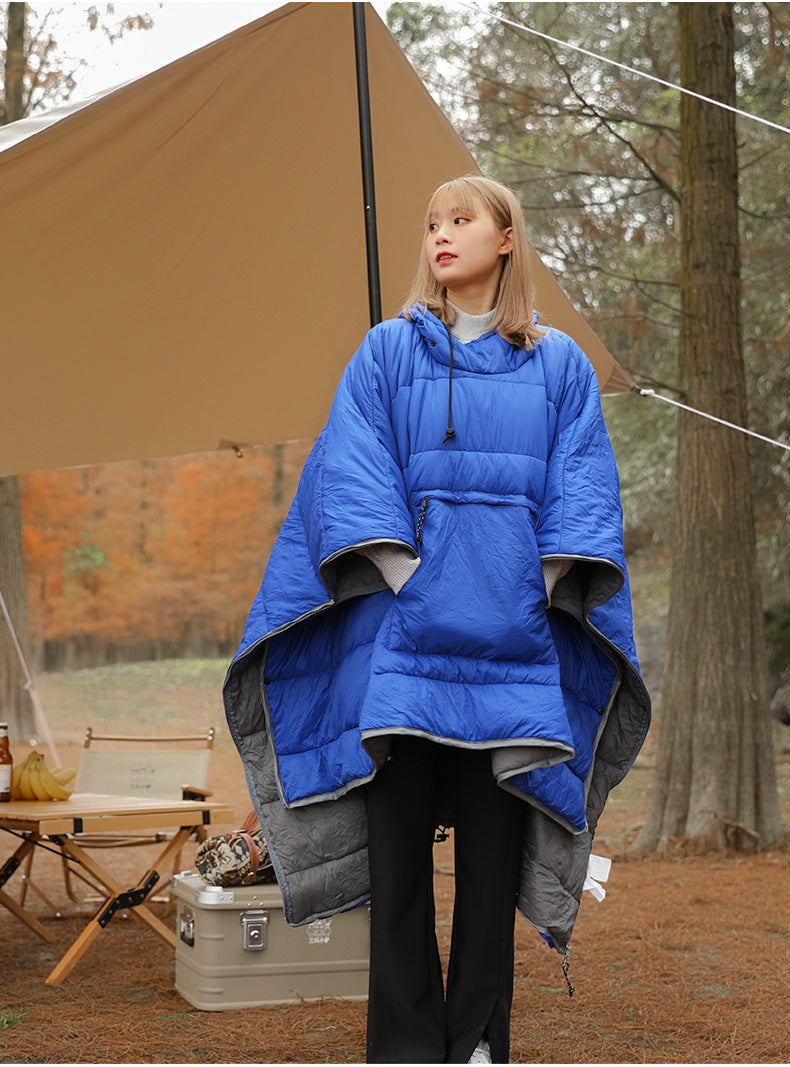 Adult Wearable Sleep Sack – Outdoor Camping & Hiking, Lightweight Hollow Cotton, Warm Winter Cloak Sleeping Bag