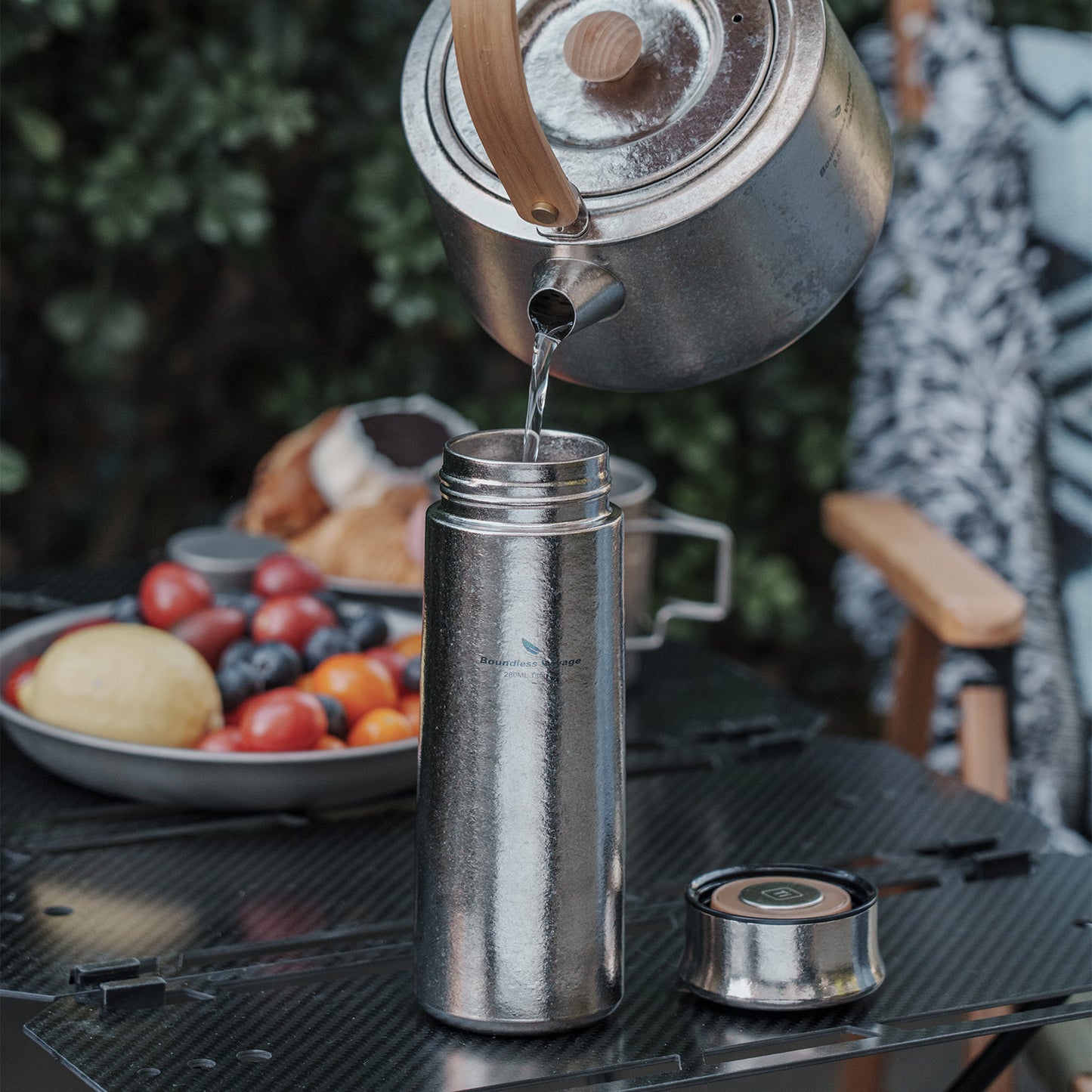 Boundless Voyage 280ml Titanium Vacuum Flask – Leakproof Sports Water Bottle, Keeps Drinks Hot & Cold
