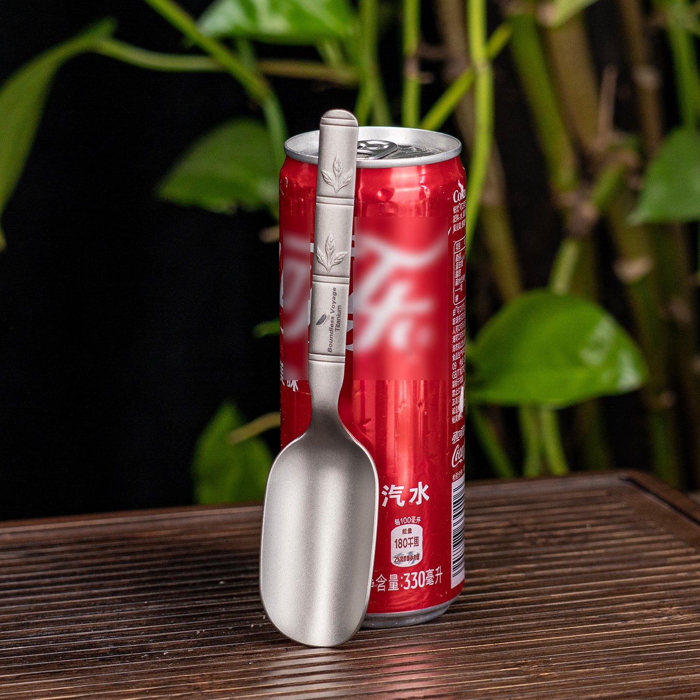 Boundless Voyage TA1 Titanium Spoon 2PCS– Ultralight Portable Camping Spoon for Hiking, Backpacking, Travel & Everyday Use