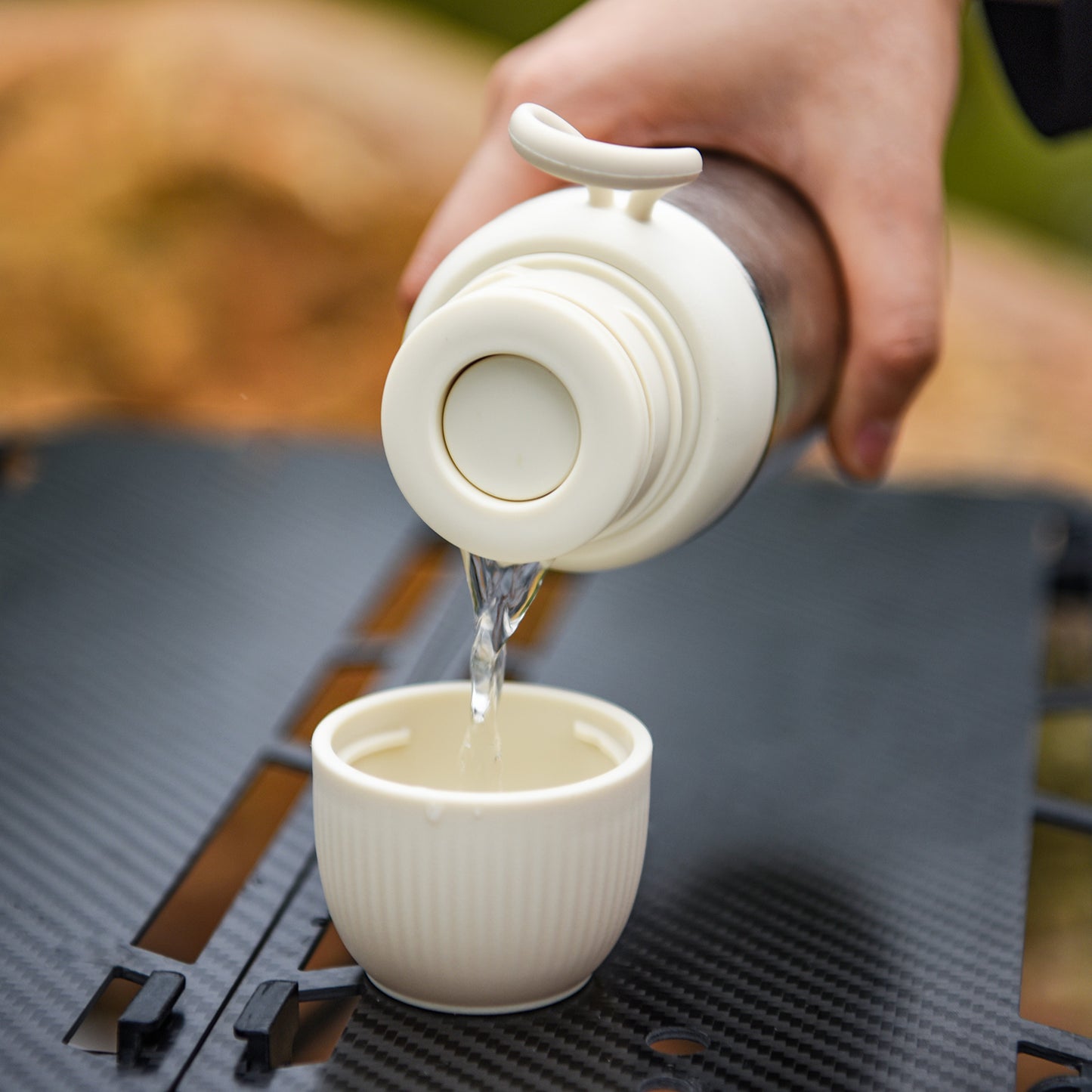 Boundless Voyage 300ml Titanium Vacuum Bottle – Double-Wall Lightweight Coffee & Water Bottle for Travel, Outdoor & Daily Use