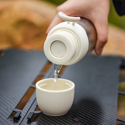 Boundless Voyage 300ml Titanium Vacuum Bottle – Double-Wall Lightweight Coffee & Water Bottle for Travel, Outdoor & Daily Use