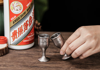Boundless Voyage Titanium Mini Shot Glasses Cups Wine Drinking Cups Shooters Small Fancy Tequila Whiskey Shot Glasses Drinkware