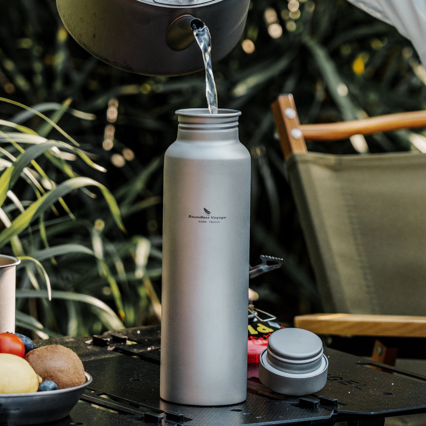 Boundless Voyage 800ml Titanium Water Bottle – Lightweight, Non-Toxic & Perfect for Hiking, Camping & Everyday Use