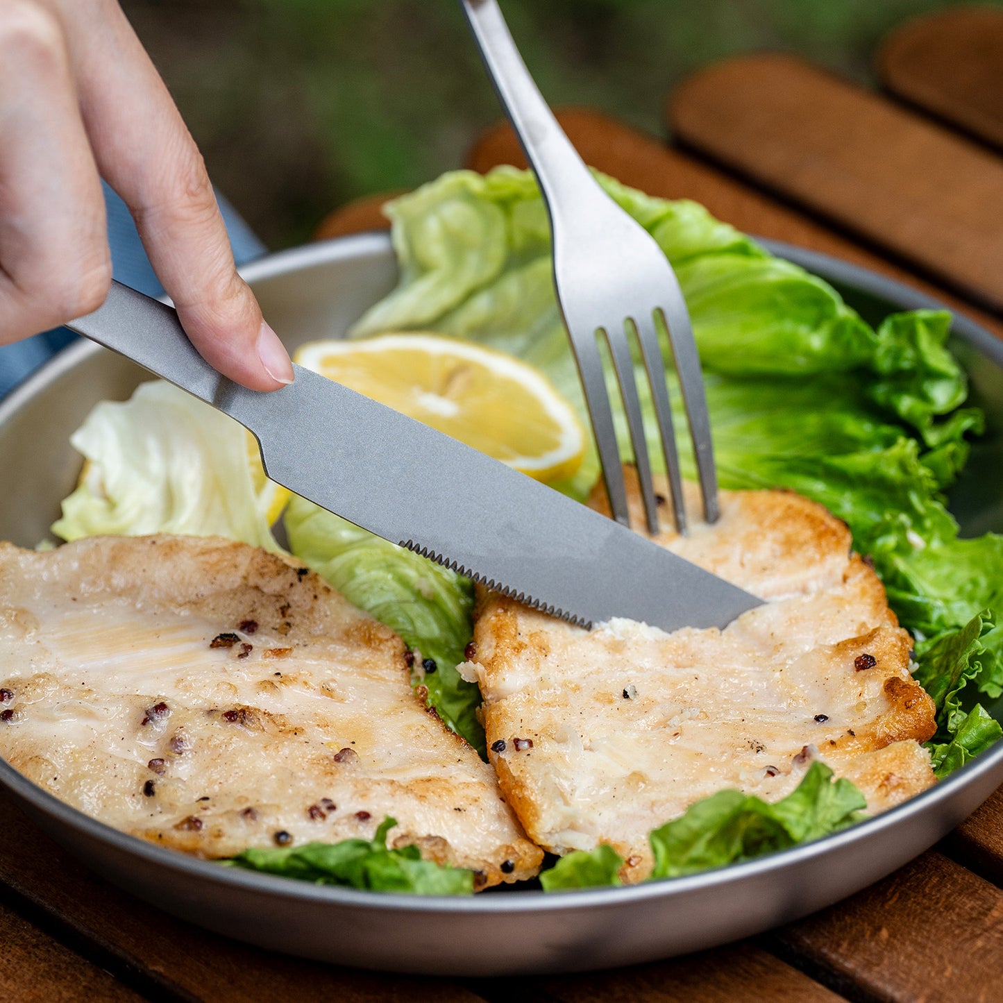 Boundless Voyage Titanium Cutlery Set – Ultralight Camping Knife, Fork & Spoon Tableware for Travel & Everyday Use