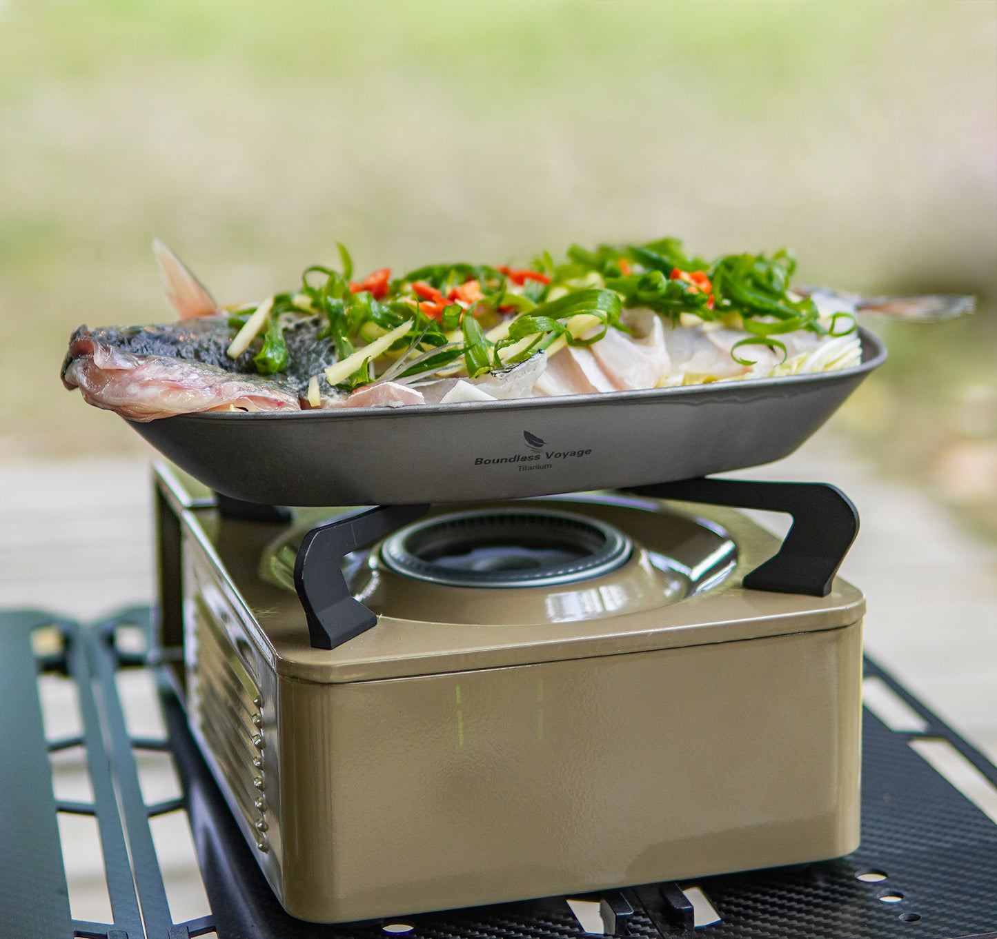Boundless Voyage Titanium Oval Plate – Ultralight Camping Dish for Outdoor Dining, Backpacking, Travel & Everyday Use