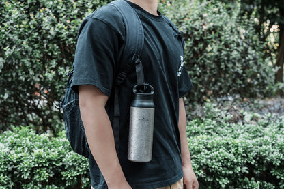 Boundless Voyage 600ml Titanium Double-Walled Cup with Lid – TA1 Insulated Travel Coffee & Tea Mug | Eco-Friendly, Portable & Reusable for Hot & Cold Beverages