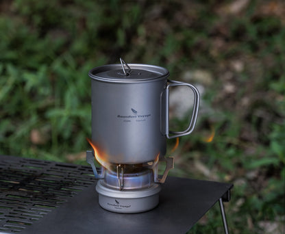 Boundless Voyage Titanium Spirit Alcohol Stove Outdoor Camping Mini Spirit Cooker Alcohol Burner for Picnic Backpacking
