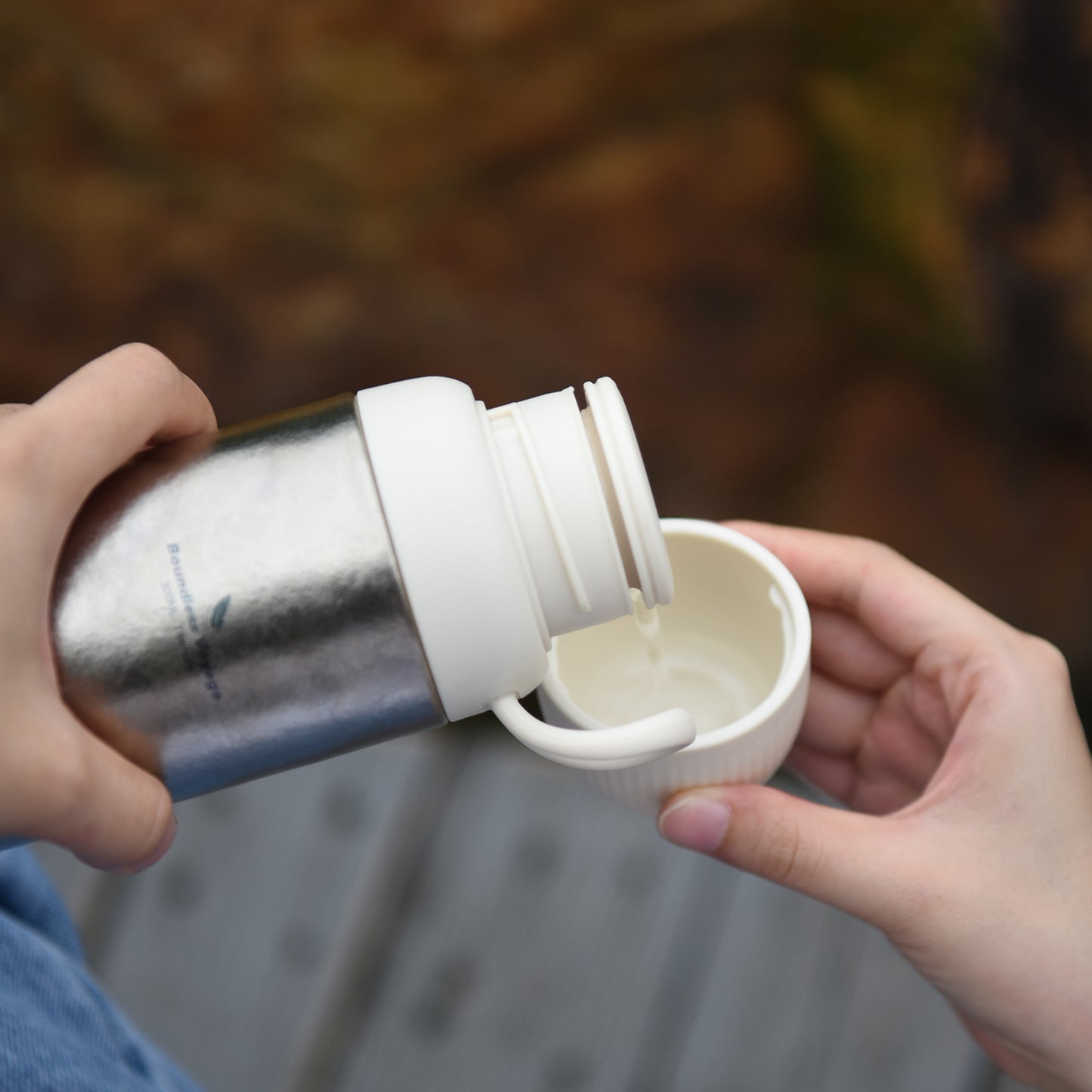 Boundless Voyage 300ml Titanium Vacuum Bottle – Double-Wall Lightweight Coffee & Water Bottle for Travel, Outdoor & Daily Use