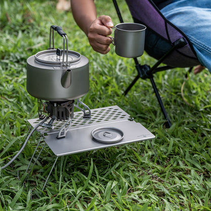 Boundless Voyage Titanium Folding Camping Table with Legs Outdoor Tableware Suitable for Picnic Camping Outdoor Hiking Ti2028C