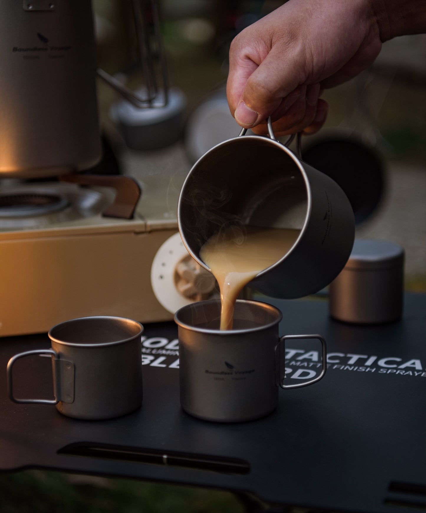 Boundless Voyage Ultralight Titanium Cup | 120ml / 180ml Portable Tea & Wine Mug | Premium Metal Drinking Glass for Camping, Coffee & Outdoor Spirits