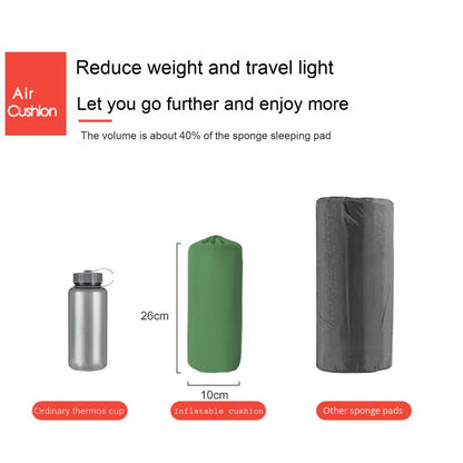 Ultralight Foot-Press Inflatable Sleeping Pad – Compact Waterproof Camping Air Mattress (800g, 2600cm³) for Solo Hiking & Backpacking