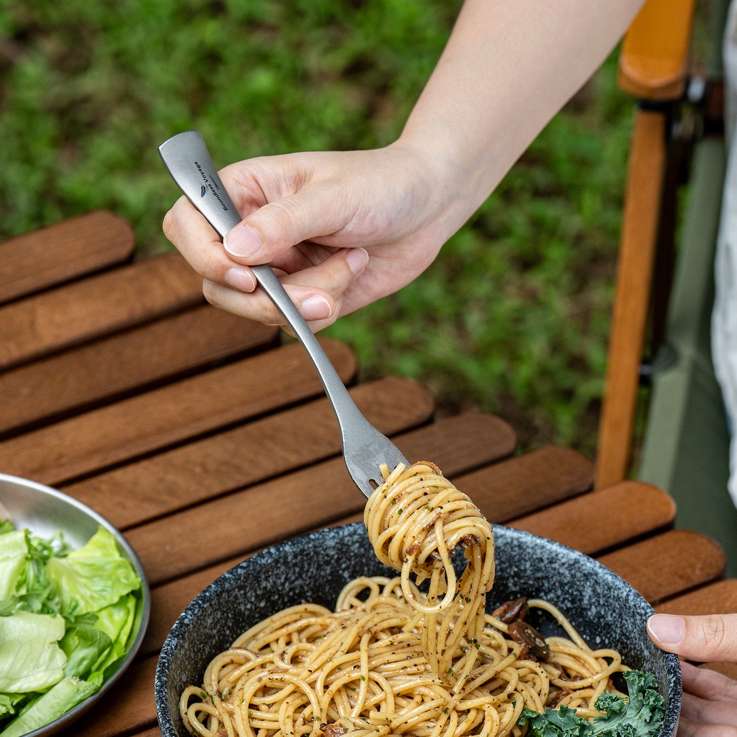 Boundless Voyage Titanium Cutlery Set – Ultralight Camping Knife, Fork & Spoon Tableware for Travel & Everyday Use