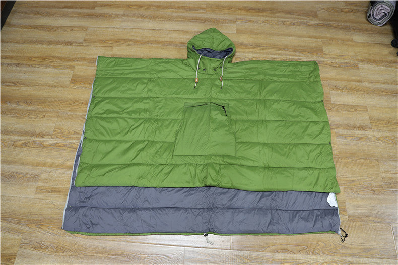 Adult Wearable Sleep Sack – Outdoor Camping & Hiking, Lightweight Hollow Cotton, Warm Winter Cloak Sleeping Bag