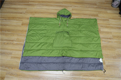 Adult Wearable Sleep Sack – Outdoor Camping & Hiking, Lightweight Hollow Cotton, Warm Winter Cloak Sleeping Bag