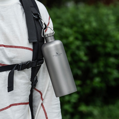 Boundless Voyage 600ml Titanium Bottle – Lightweight, Leak-Proof & Rust-Free for Camping, Hiking & Daily Hydration