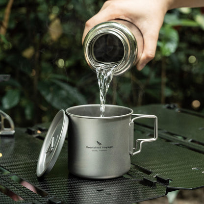 Boundless Voyage Camping Mug Titanium Tea Coffee Cup Lightweight Outdoor Travel Portable Drinkware