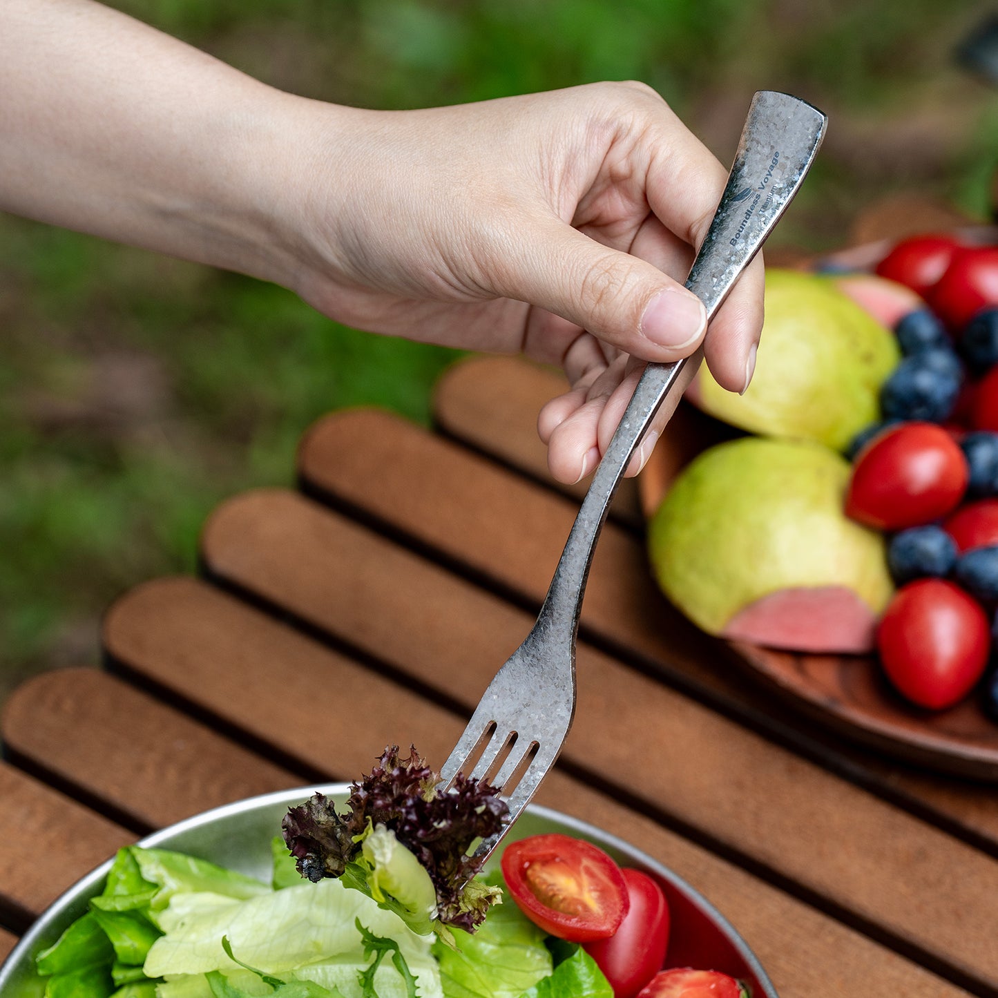 Boundless Voyage Titanium Cutlery Set – Ultralight Camping Knife, Fork & Spoon Tableware for Travel & Everyday Use