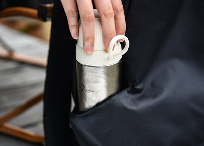 Boundless Voyage 300ml Titanium Vacuum Bottle – Double-Wall Lightweight Coffee & Water Bottle for Travel, Outdoor & Daily Use