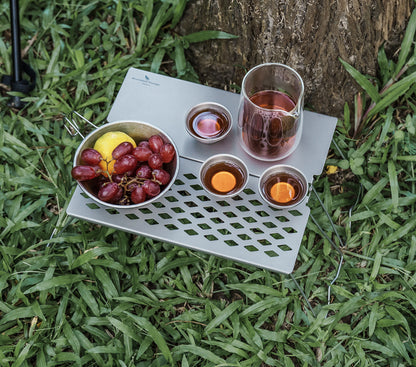 Boundless Voyage Titanium Folding Camping Table with Legs Outdoor Tableware Suitable for Picnic Camping Outdoor Hiking Ti2028C