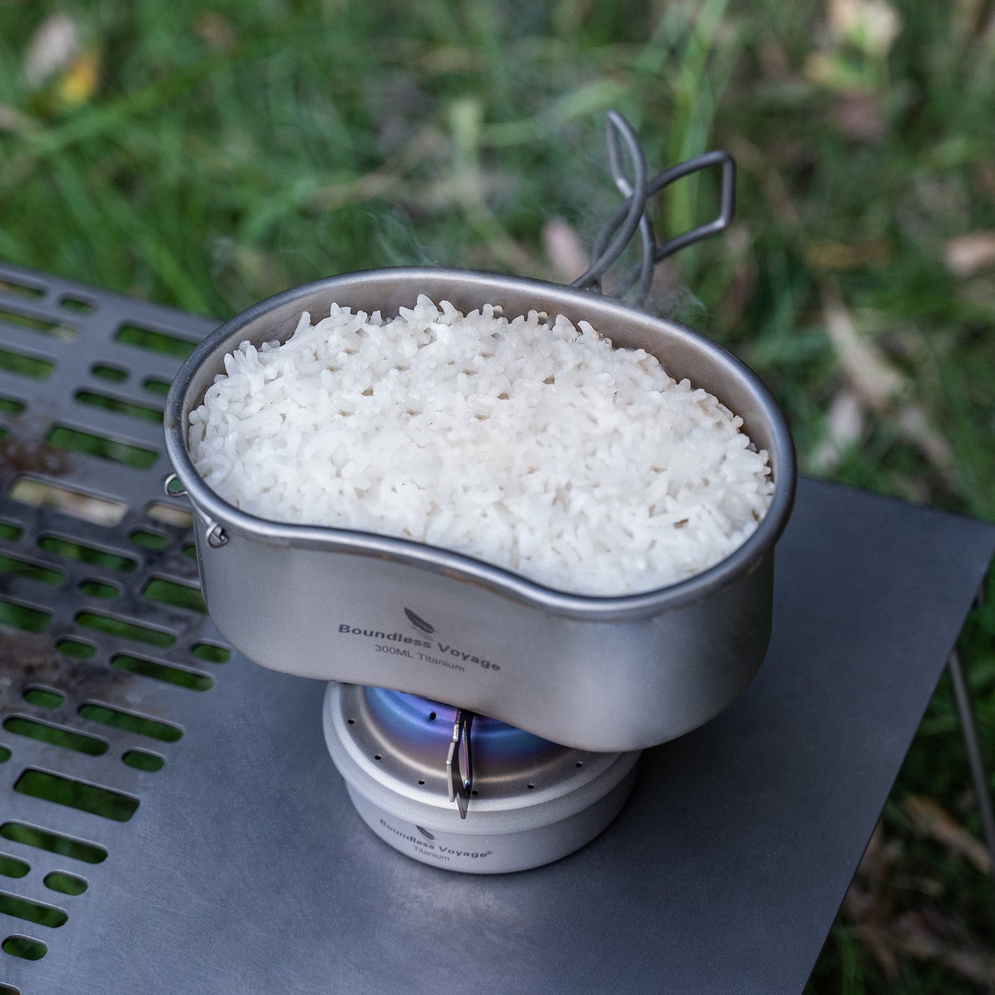 Boundless Voyage Titanium Spirit Alcohol Stove Outdoor Camping Mini Spirit Cooker Alcohol Burner for Picnic Backpacking