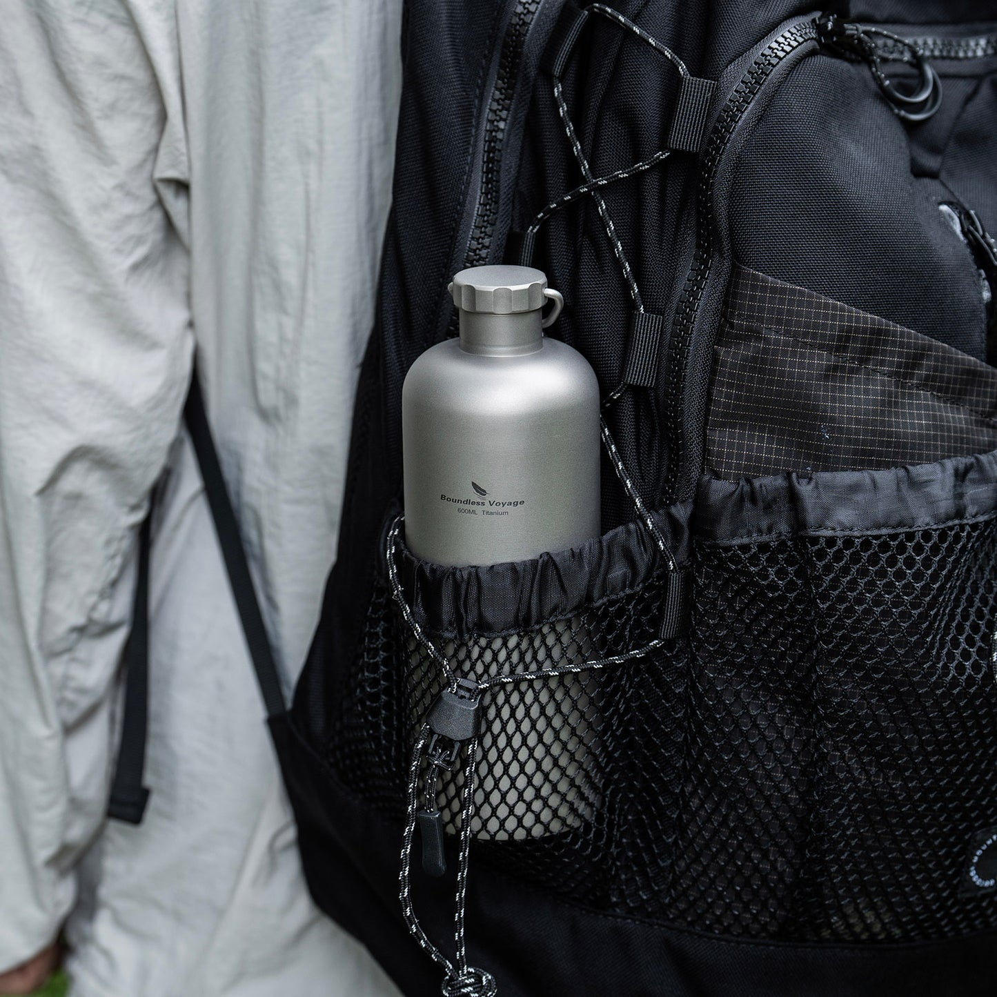 Boundless Voyage 600ml Titanium Bottle – Lightweight, Leak-Proof & Rust-Free for Camping, Hiking & Daily Hydration