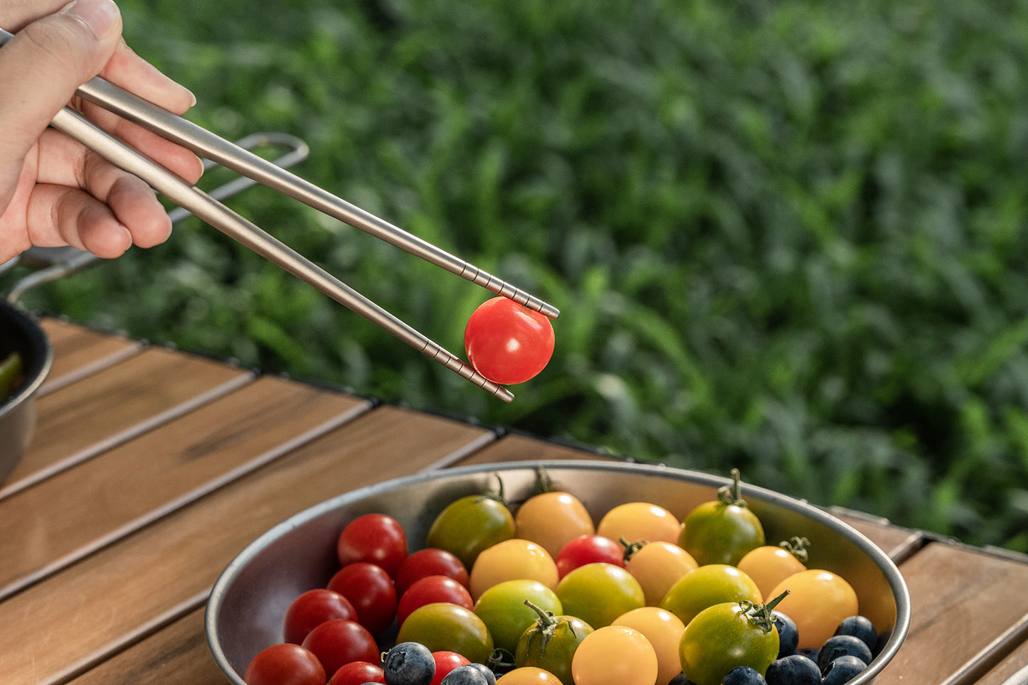 Boundless Voyage Titanium Camping Cutlery Set – Knife, Fork, Spoon & Chopsticks, Ultralight Tableware for Outdoor Travel & Home Use