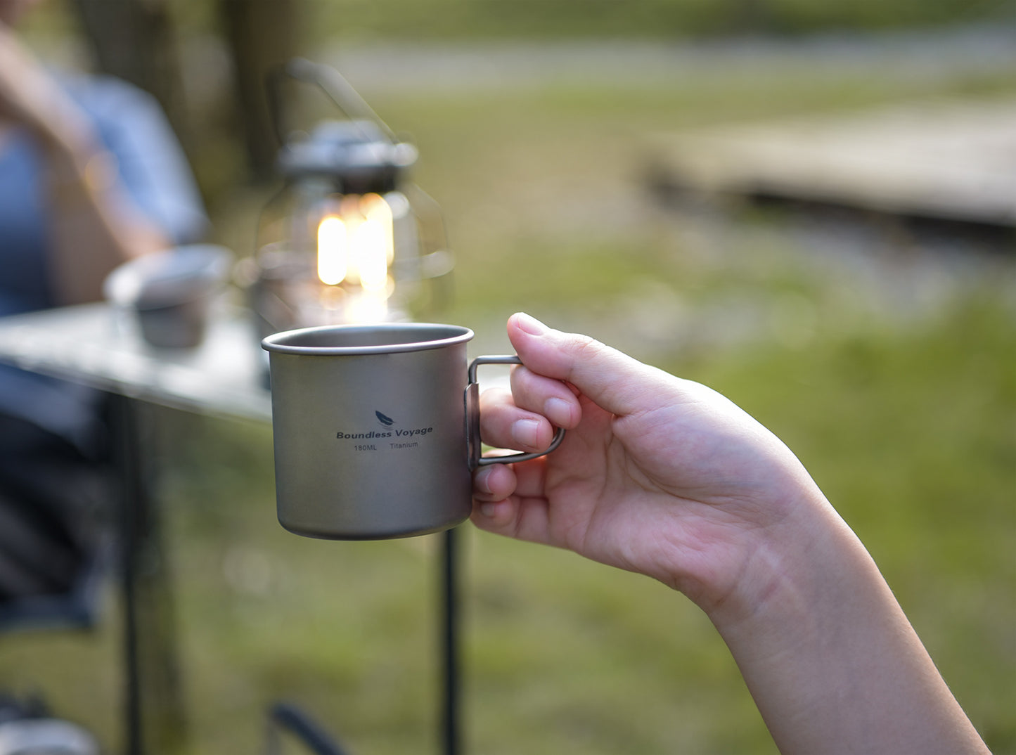 Boundless Voyage Ultralight Titanium Cup | 120ml / 180ml Portable Tea & Wine Mug | Premium Metal Drinking Glass for Camping, Coffee & Outdoor Spirits