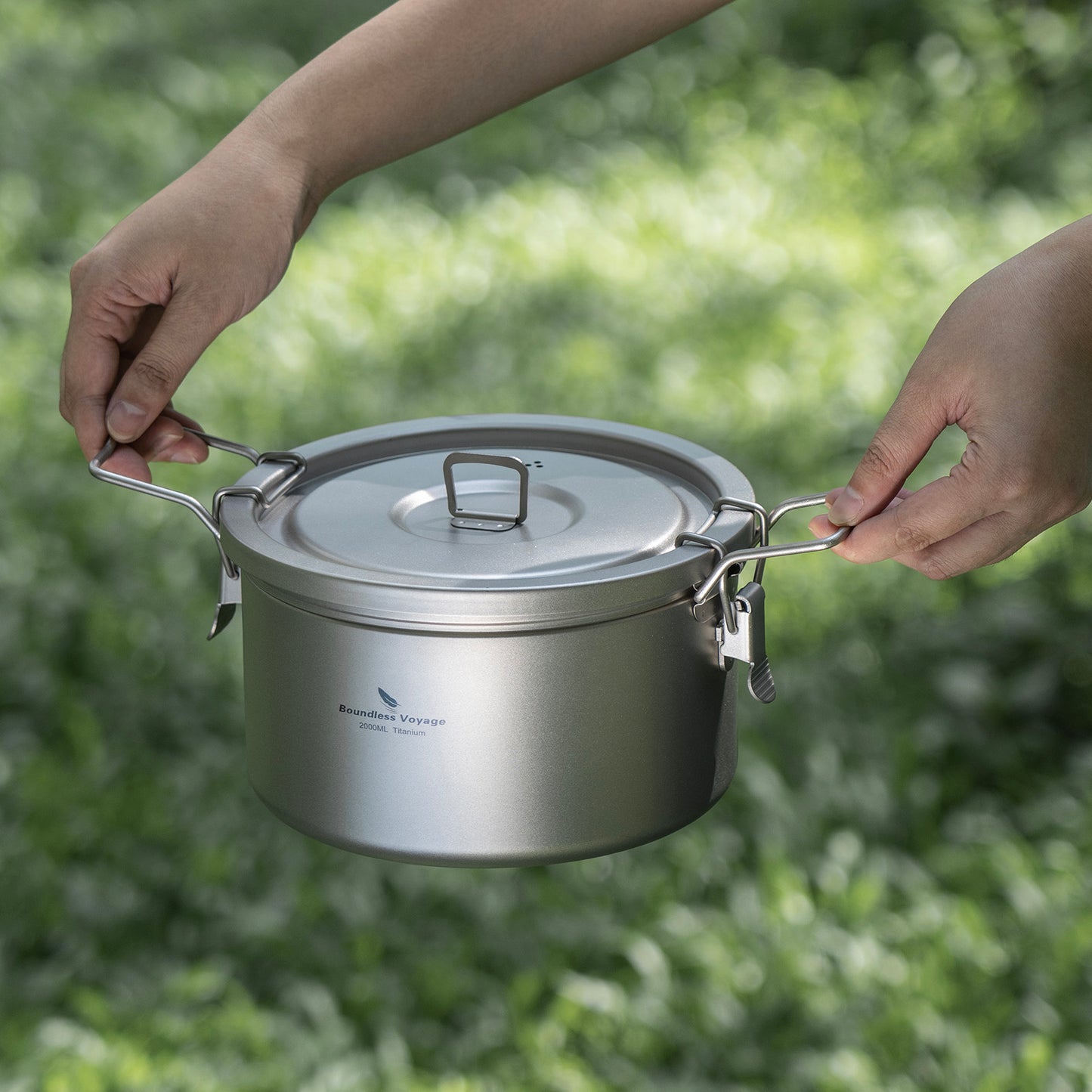 Boundless Voyage Titanium Outdoor Cooking Pot – Ultralight Multi-Purpose Camping Cookware