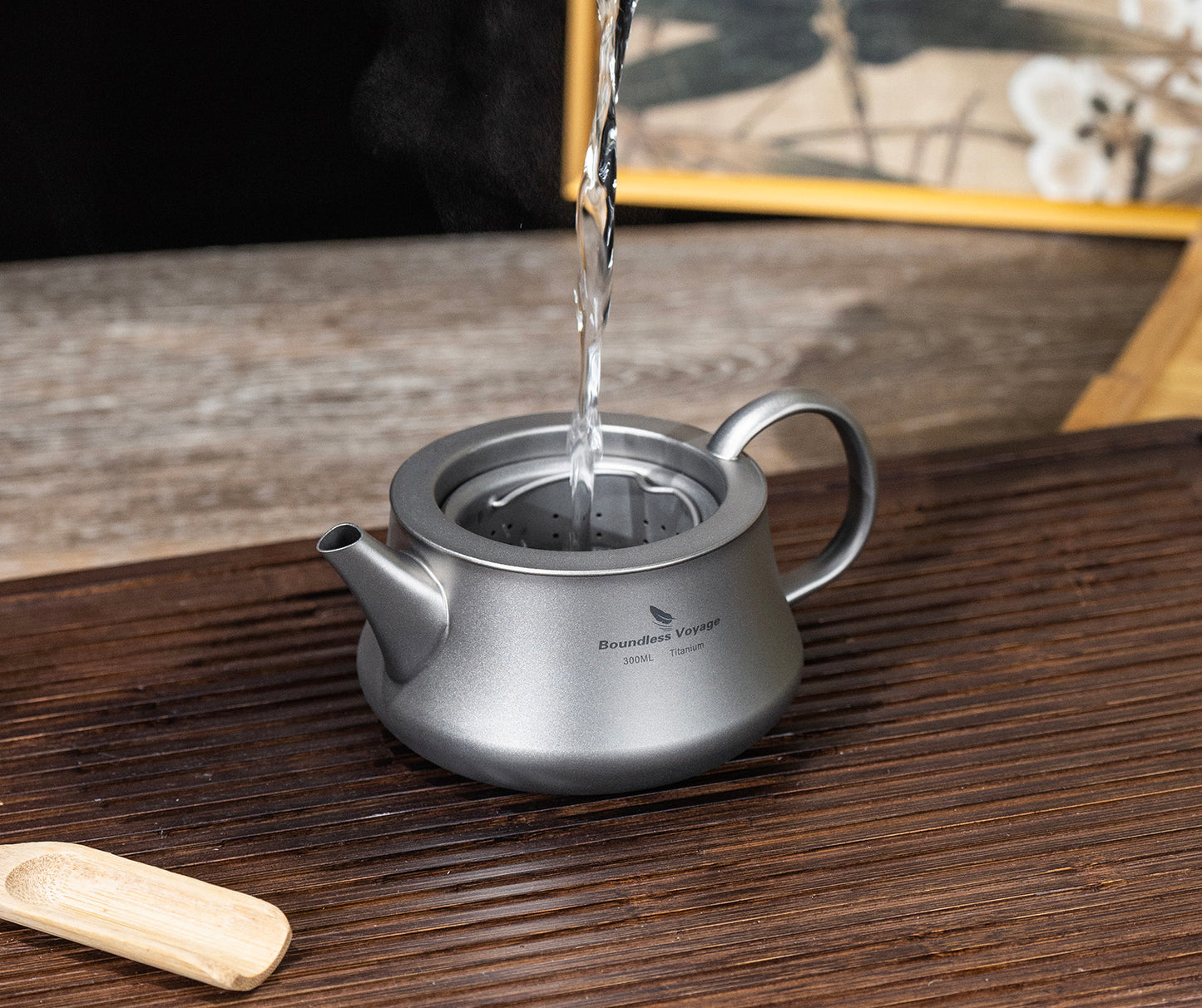 Boundless Voyage 300ml TA1 Titanium Mini Kettle – Ultralight Portable Coffee & Tea Pot for Camping, Hiking & Travel