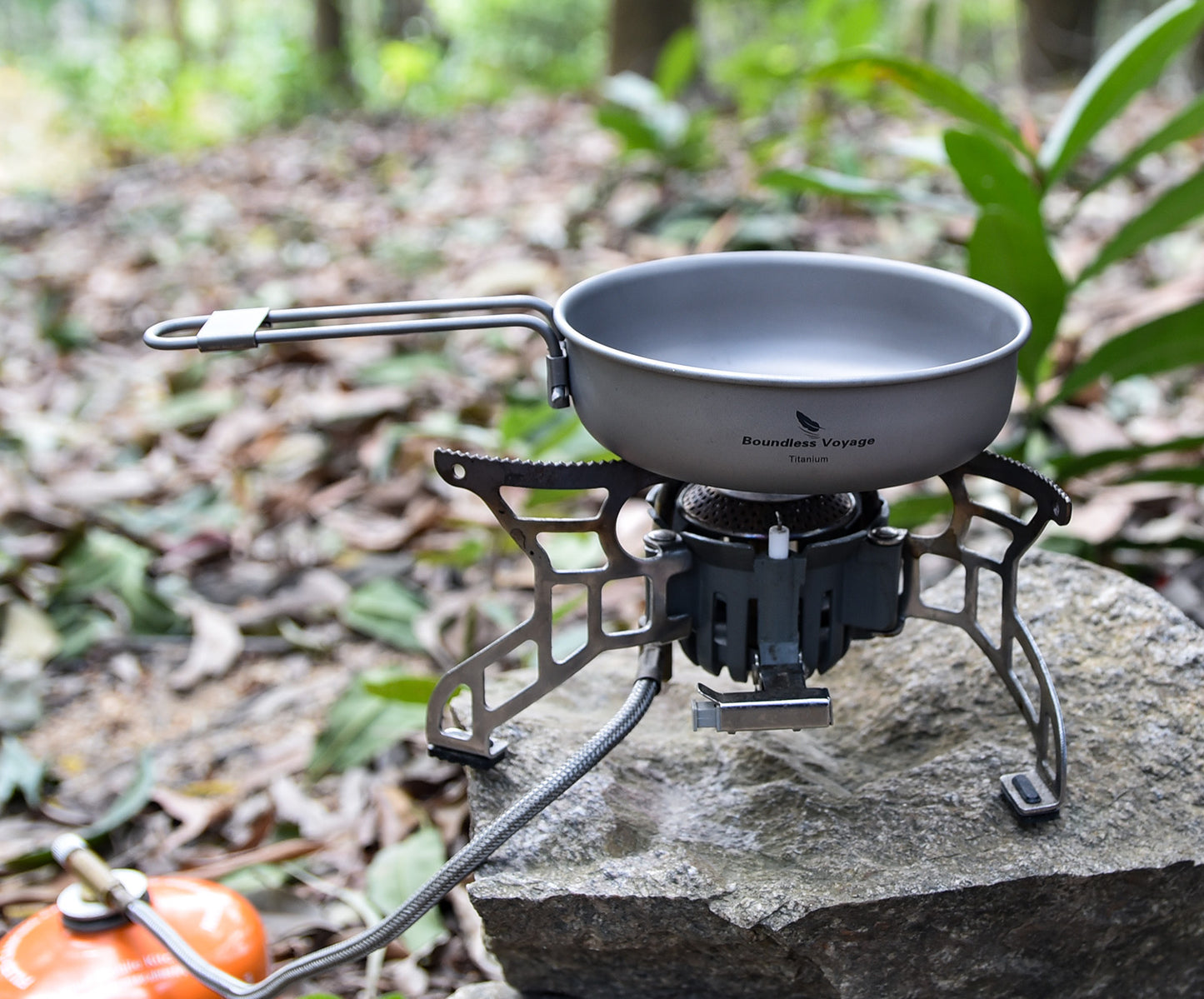 5 inch Titanium Camping Frying Pan – Ultralight Backpacking Cookware for Outdoor Cooking