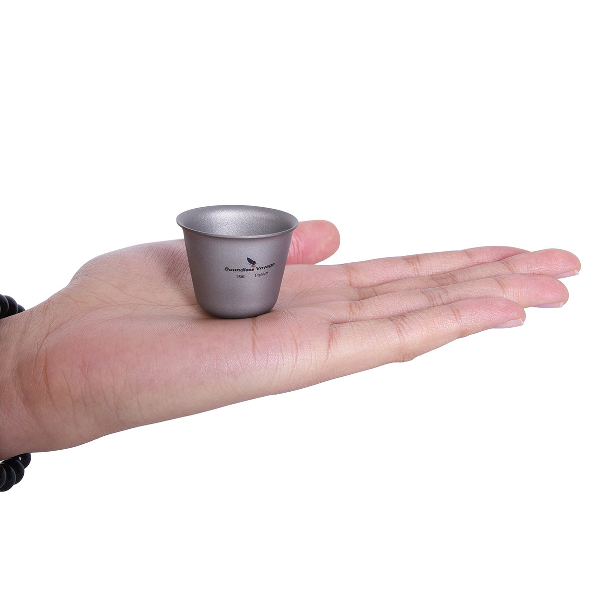 Boundless Voyage Titanium Mini Cup – Ultralight Wine / Tea / Sake Mug for Camping, Picnic, Travel & Outdoor Adventures