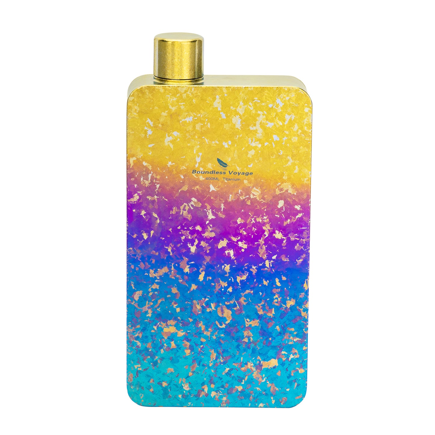 Boundless Voyage 400ml Titanium Flask with Funnel – Lightweight Leakproof Hip Flask for Camping, Travel & Everyday Carry