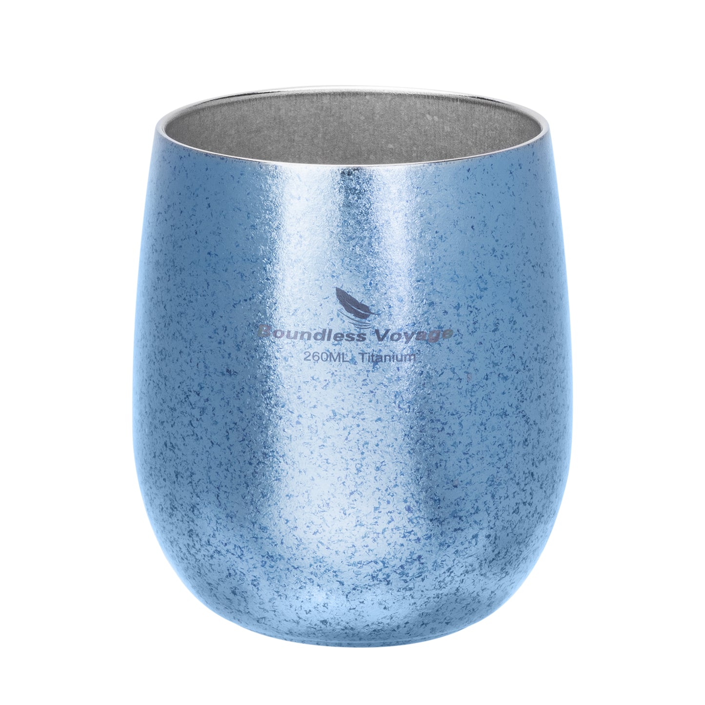 Boundless Voyage Titanium Double-Wall Cup – Ultralight TA1 Camping Coffee Mug for Travel, Hiking & Outdoor Use