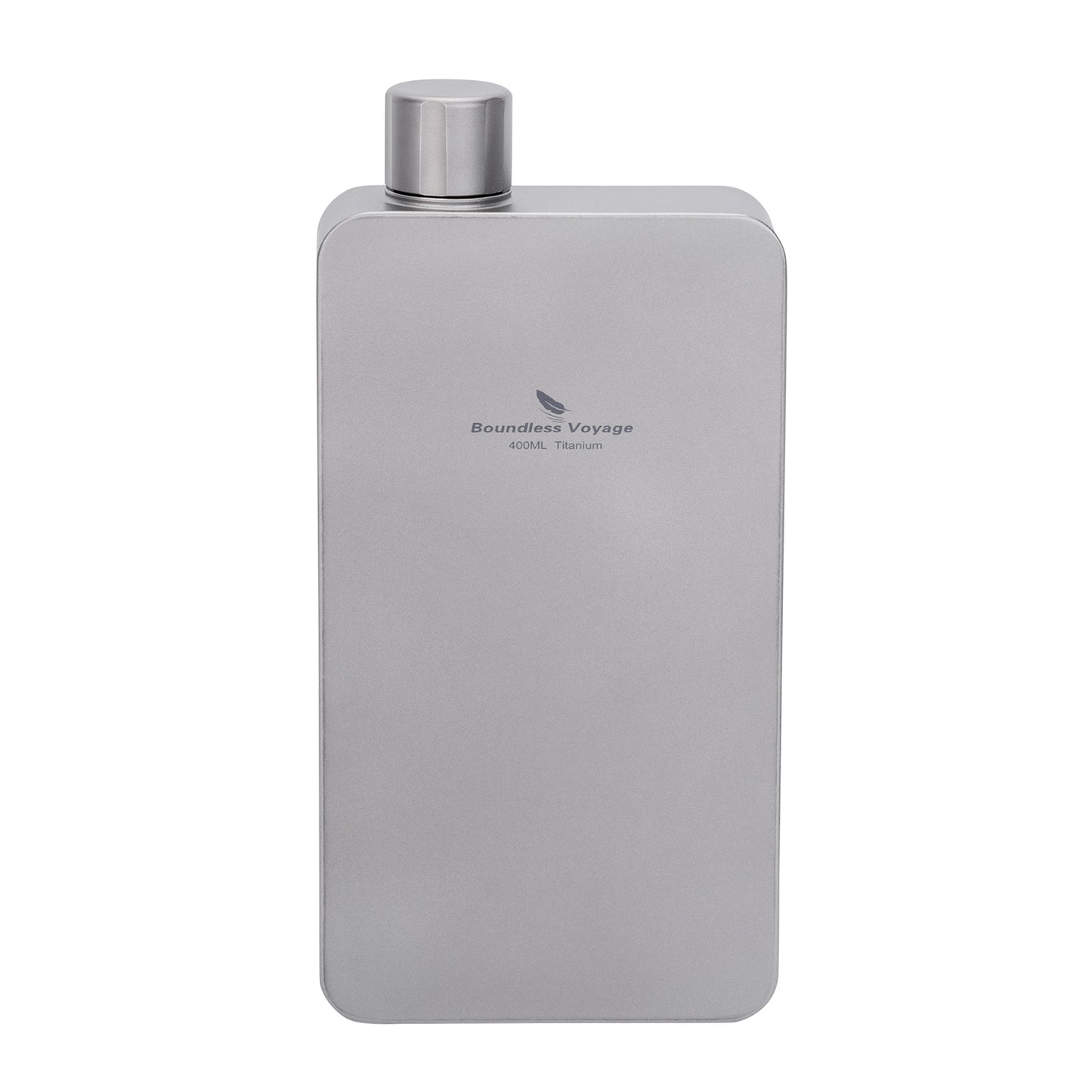 Boundless Voyage 400ml Titanium Flask with Funnel – Lightweight Leakproof Hip Flask for Camping, Travel & Everyday Carry