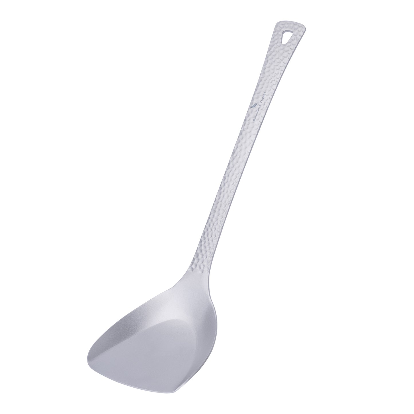 Boundless Voyage Titanium Spatula Food Turner with Embossed Handle – Lightweight Cooking Utensil for Camping, Travel & Home Kitchen