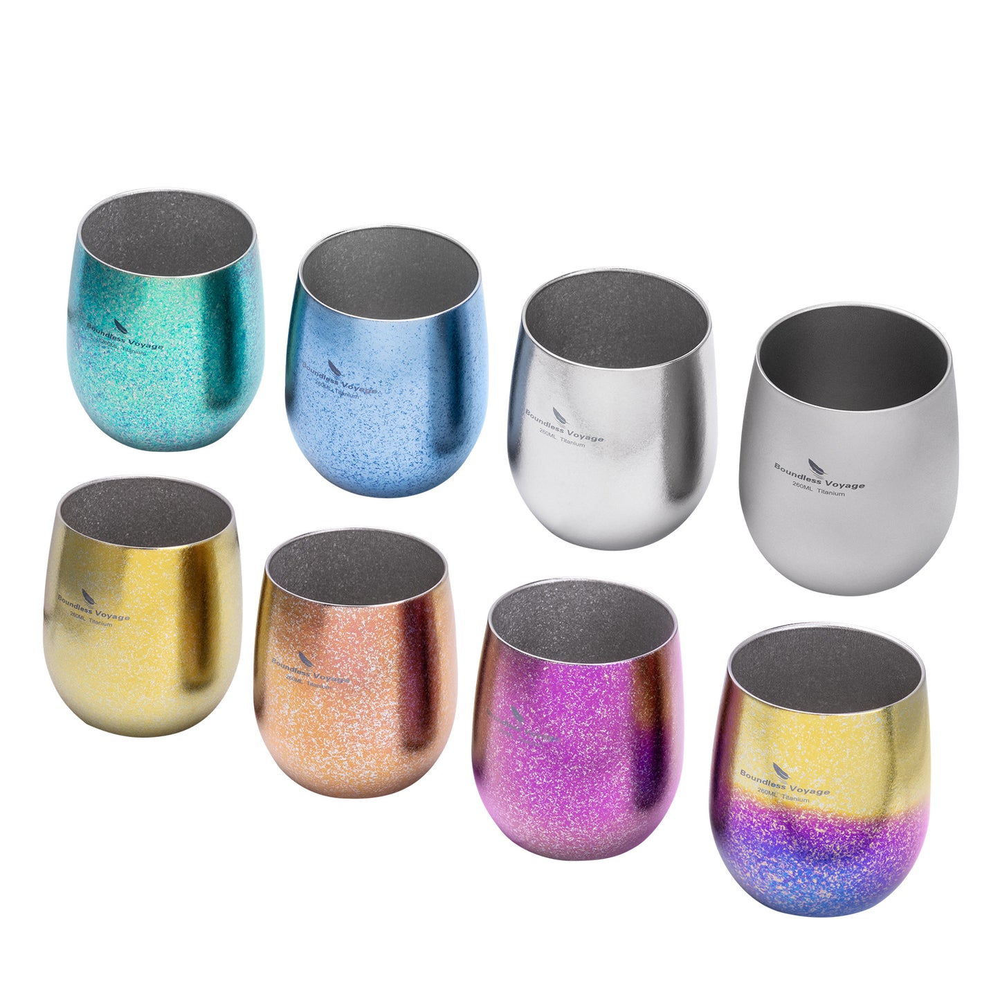 Boundless Voyage Titanium Double-Wall Cup – Ultralight TA1 Camping Coffee Mug for Travel, Hiking & Outdoor Use