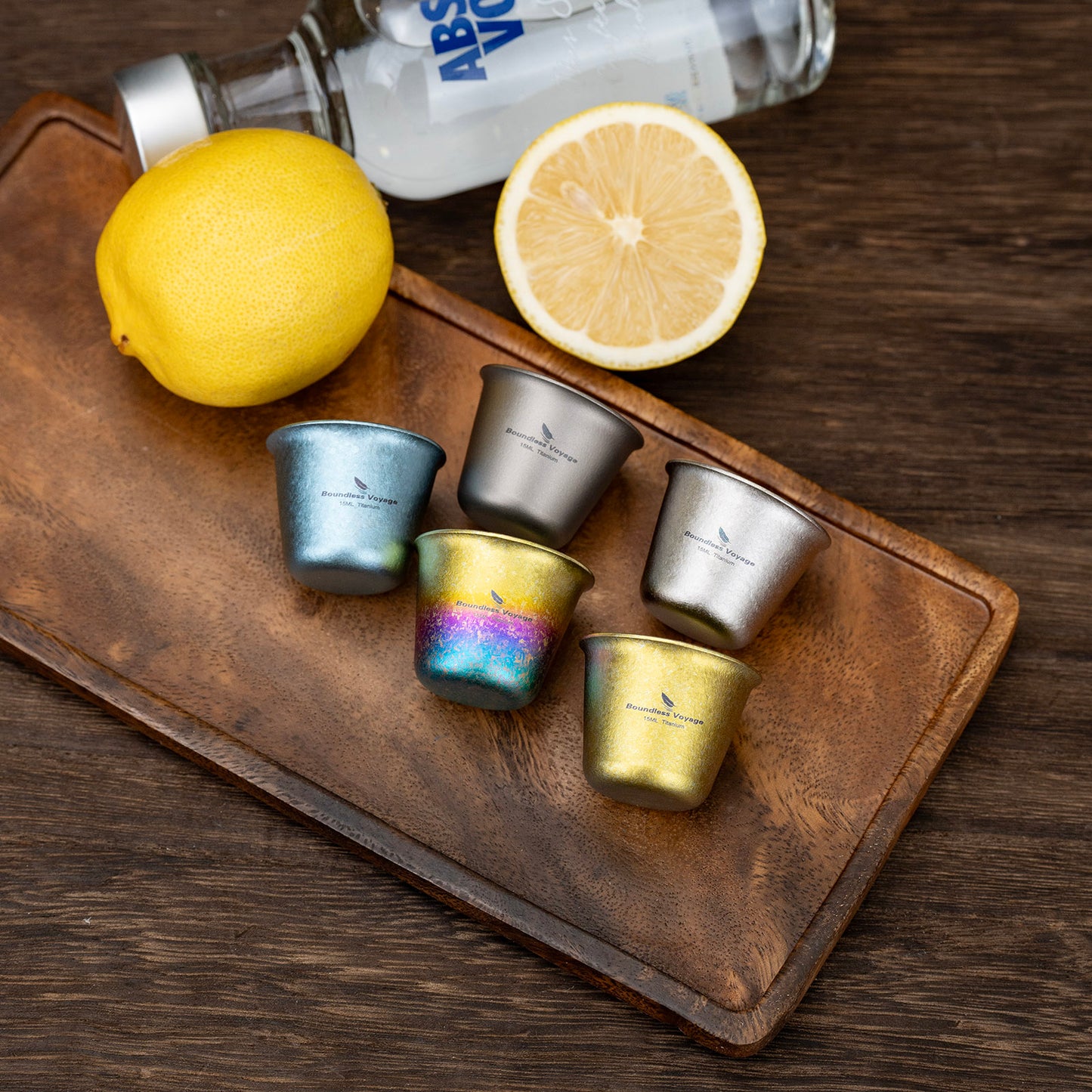 Boundless Voyage Ultralight Titanium Mini Cup | Portable Teacup & Whiskey Shot Glass | Small Metal Espresso Cup for Camping, Hiking & Home Use | BPA-Free & Healthy Drinkware