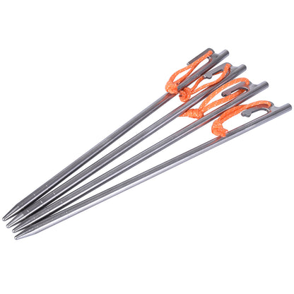 Ultra-Durable Titanium Tent Pegs | Lightweight, Rust-Resistant & Strong for Camping, Hiking & Outdoor Adventures