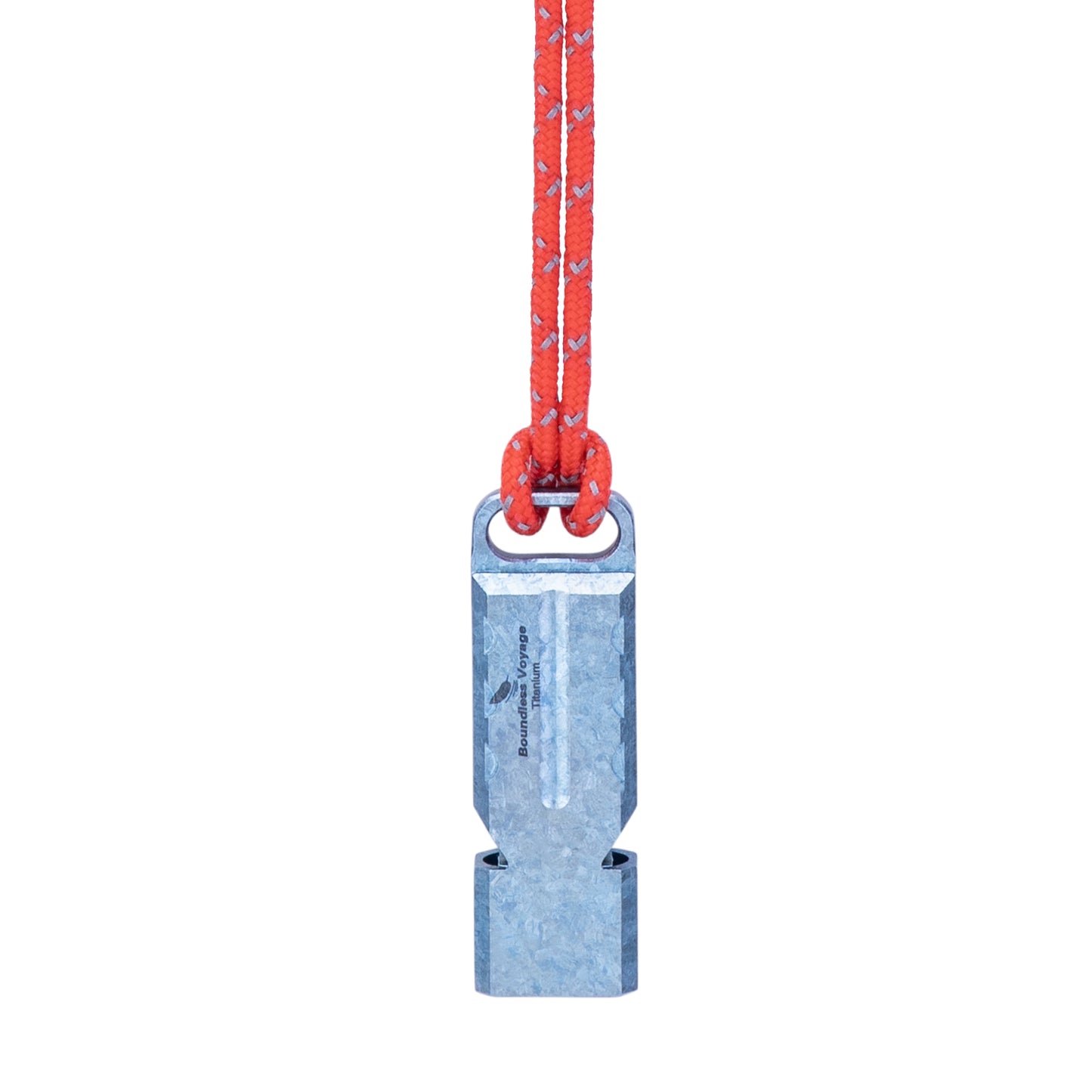 Boundless Voyage TA1 Titanium Dual Tube Survival Whistle – High Decibel Emergency Safety Whistle for Camping, Hiking, Backpacking & Outdoor Rescue