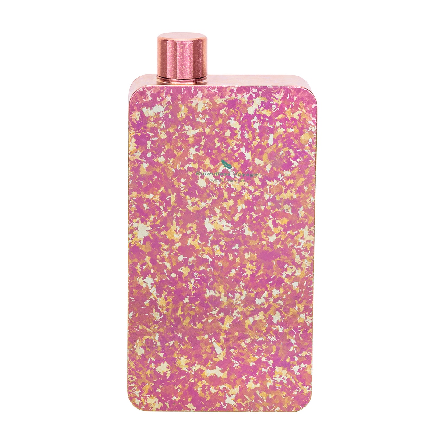 Boundless Voyage 400ml Titanium Flask with Funnel – Lightweight Leakproof Hip Flask for Camping, Travel & Everyday Carry