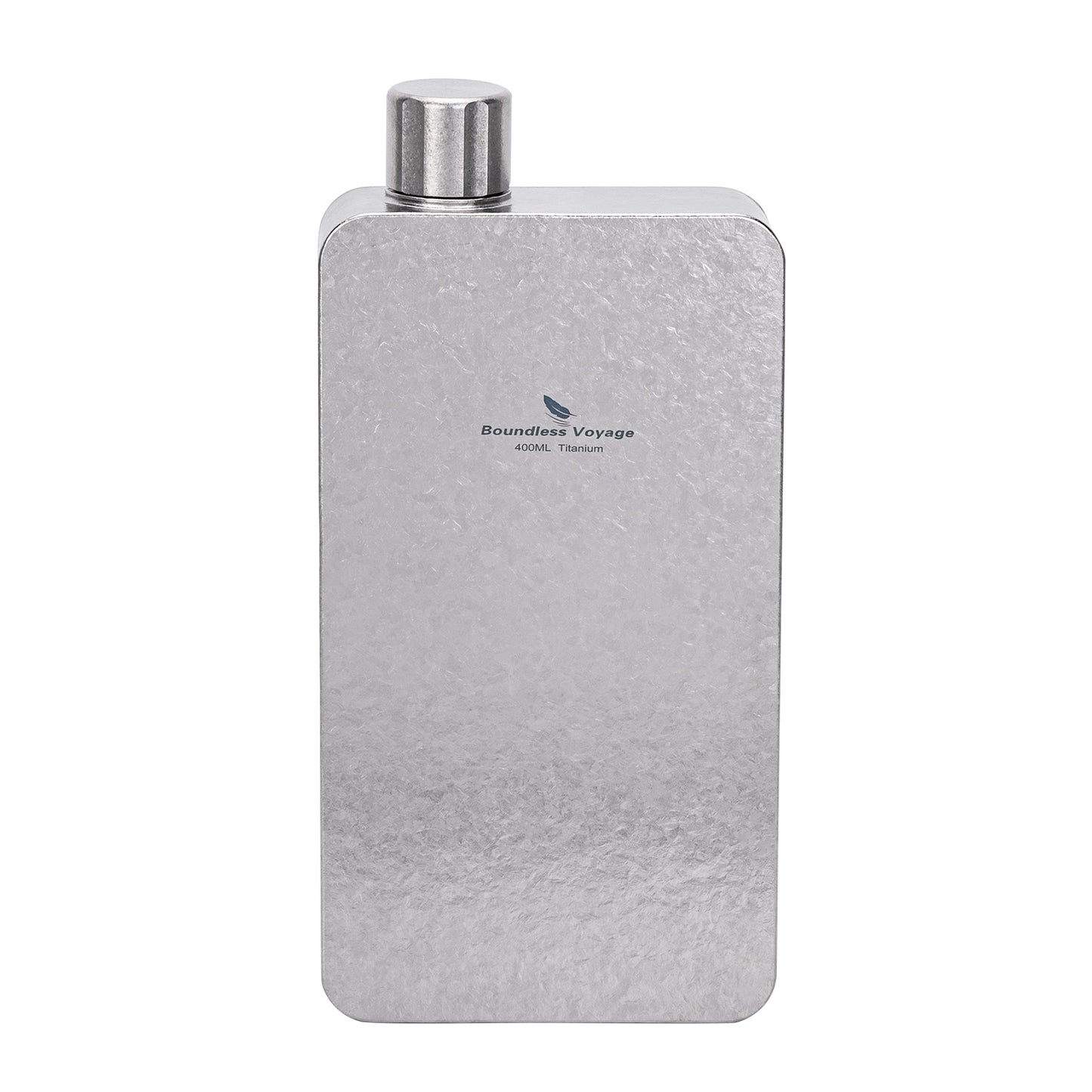 Boundless Voyage 400ml Titanium Flask with Funnel – Lightweight Leakproof Hip Flask for Camping, Travel & Everyday Carry