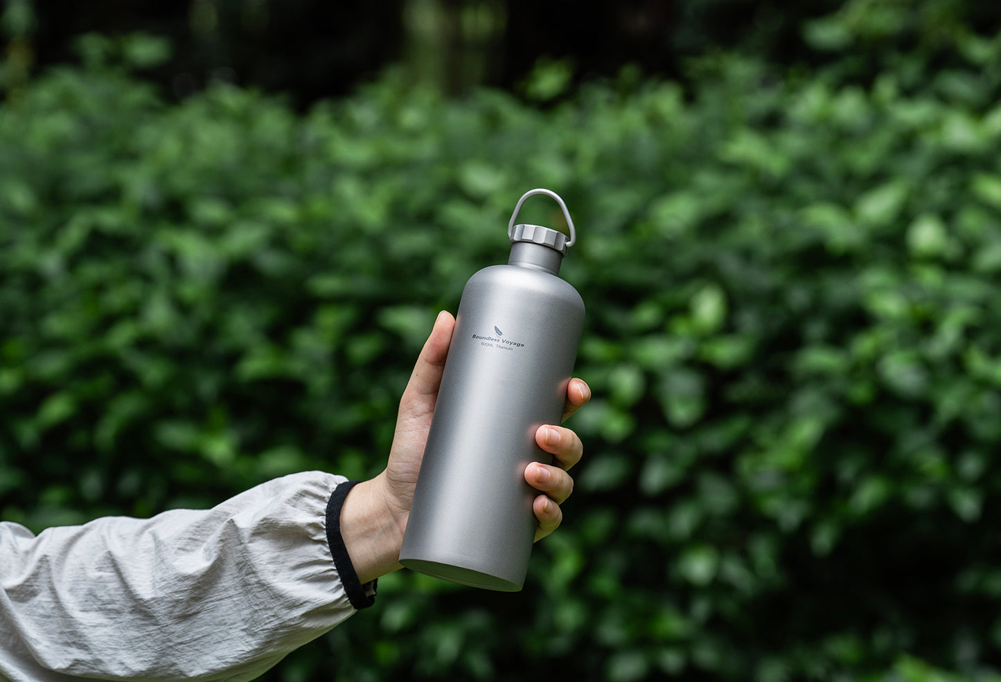 Boundless Voyage 600ml Titanium Bottle – Lightweight, Leak-Proof & Rust-Free for Camping, Hiking & Daily Hydration